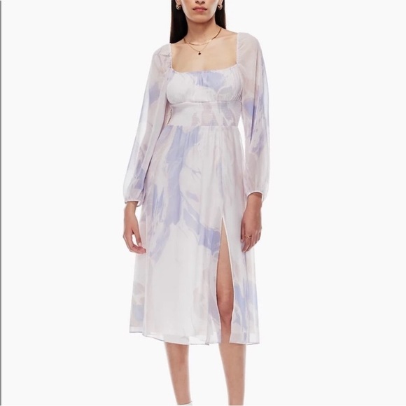 Aritzia Wilfred Bella Slit Midi Dress - Picture 1 of 13